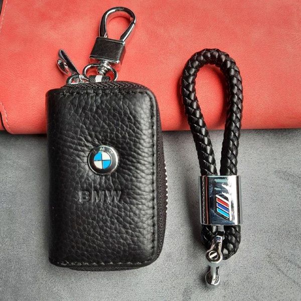 Автонабір №3 BMW M-POWER / Брелок та чохол для автоключів з логотипом / тиснена шкіра 4 фото