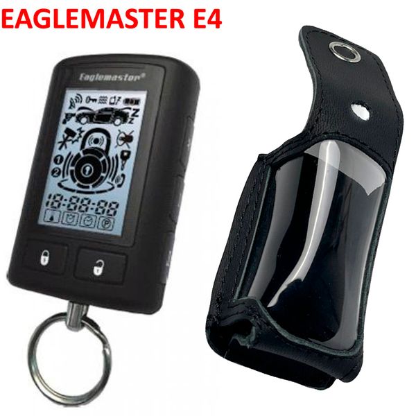 Чехол на пульт сигнализации EAGLEMASTER E4 LCD 2-Way кожаный Черный 58533 фото