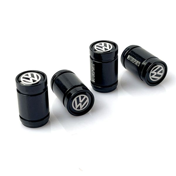 Захисні ковпачки на ніпеля Volkswagen Чорні 4 шт 57487 фото