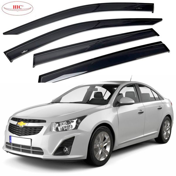 Дефлектори вікон вітровики HIC для Chevrolet Cruze 2009- седан (CHR49) CHR49 фото