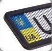 Рамка номера Elegant нержавейка черная глянцевая сетка 1 шт (100 568) 52596 фото