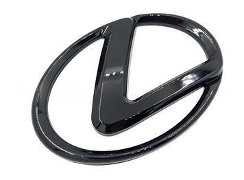Емблема решітки LEXUS чорна 150х105мм пластик (на скотчі) 95338 фото