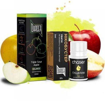 Рідина Chaser Самозаміс Black ULTRA 30ml Triple Sour Apple 66979 фото