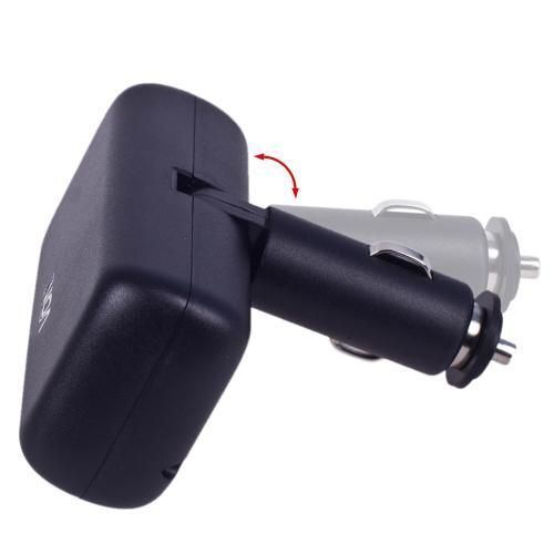 Автомобільний розгалужувач прикурювача VOIN 2 виходу 2USB 2400mA 12/24V Кутовий (SC-2004) 94867 фото