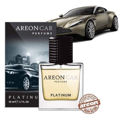 Ароматизатор повітря Areon Car Perfume 50ml Glass Platinum 34646 фото