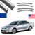 Дефлектори вікон вітровики Benke для Toyota Camry 50 / 55 Europa (Хром Молдинг Нержавіюча сталь 3D) 55470 фото