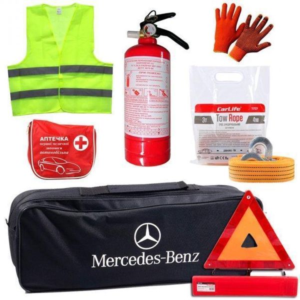 Набір автомобіліста техдопомоги для Mercedes із логотипом марки авто 40241 фото