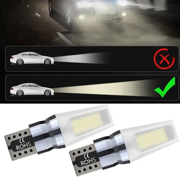 Автолампа светодиодная LED 12/24V T10 COB 24 Чип (Матовый Алюминий) Белый Свет 1 шт 63482 фото