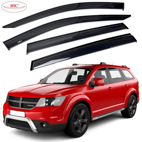 Дефлектори вікон вітровики HIC для Dodge Journey Fiat Freemont 2007-2021 (D24) D24 фото