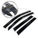 Дефлектори вікон вітровики Benke для Toyota Rav 4 2018- Антихром (Тенмний Молдинг Нержавіюча сталь 3D) 66259 фото 8