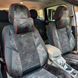 Авточохли універсальні 5D екокожа замша Чорно - сірі 60 фото 3