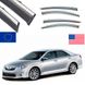Дефлектори вікон вітровики Benke для Toyota Camry 50 / 55 Europa (Хром Молдинг Нержавіюча сталь 3D) 55470 фото 1