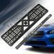 Рамка номера Subaru 3D надпись Хромированная / пластик гибкий морозостойкий S4C_Subaru фото 3