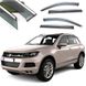 Дефлектори вікон вітровики Benke для Volkswagen Touareg II 2010-2018 Хром Молдинг З Нержавіючої Сталі 3D (BVWTR1123-W/S) 55472 фото 1