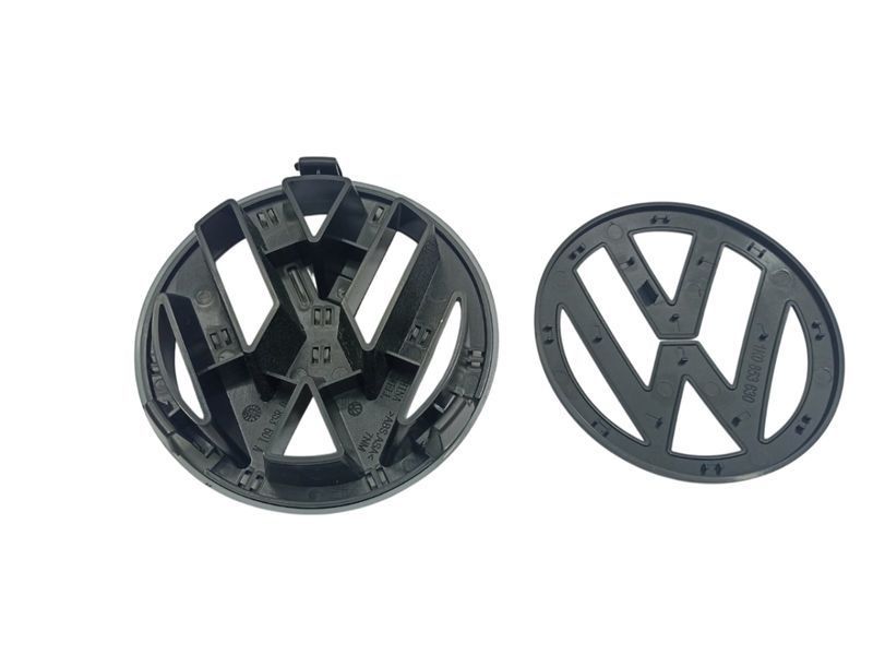 Эмблема передняя задняя Volkswagen Golf V (GTI) черная матовая (d=125 мм 110 мм) пластик 95735 фото