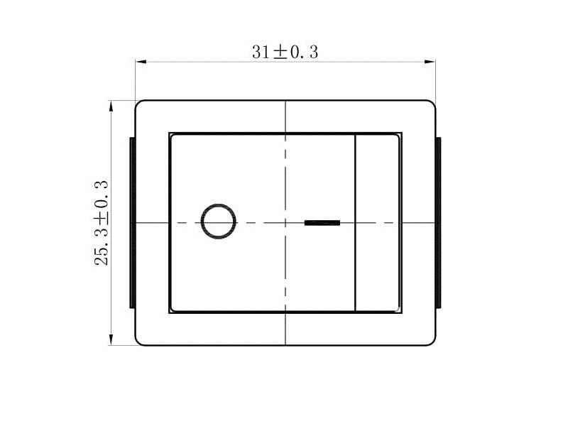 Кнопка Перемикач клавішний 12V (On/Off) 4 Контакт Синій №140 66011 фото