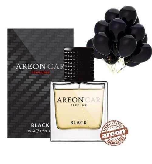 Ароматизатор повітря Areon Car Glass Perfume Black 34646 фото