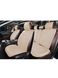 Накидки на передние сидения Алькантара Napoli Premium Бежевые 2 шт 32537 фото 5