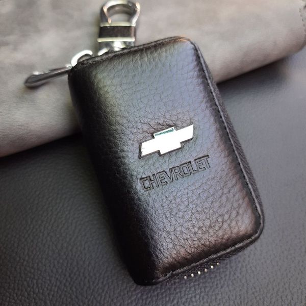 Автомобільна ключниця для ключів з логотипом Chevrolet (Тіснена кожа) 46099 фото