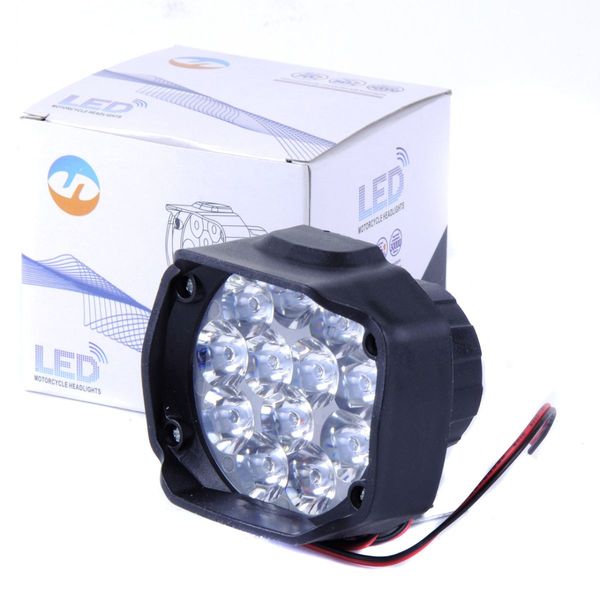 Додаткова LED фара 65x78x70 мм / 12W (1W*12) 12-85V Далеке світло 1 шт 53551 фото