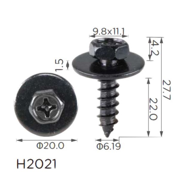 Саморез с шайбой универсальныйH2021) 68414 фото