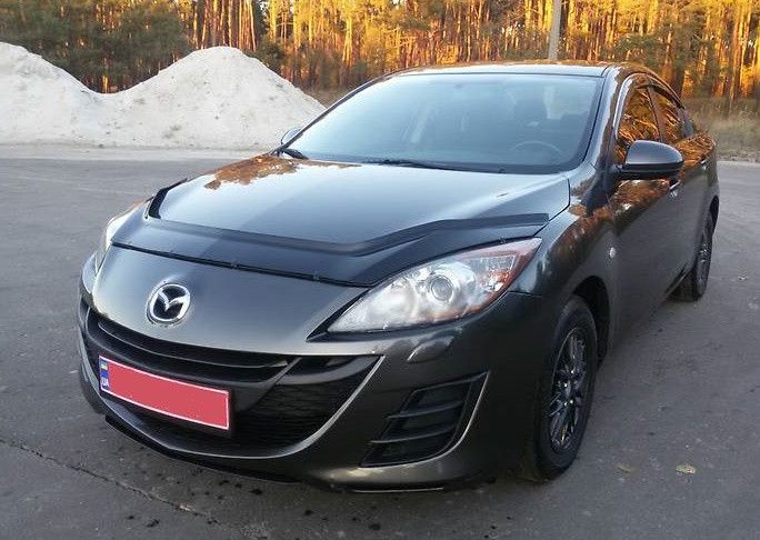 Дефлектор капоту мухобійка для Mazda 3 2009-2013 /седан,хетчбек 310 фото