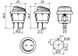 LED Кнопка Переключатель клавишный Круглая 12V ON-OFF 34x23 мм Герметичная (Зеленая Подсветка) №118 65957 фото 3