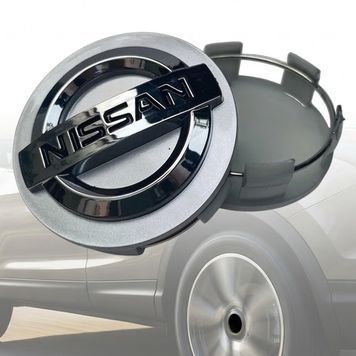 Ковпак колеса Nissan срібло 60/57 мм пластик 1 шт (ковпачок, заглушка диска) 94751 фото