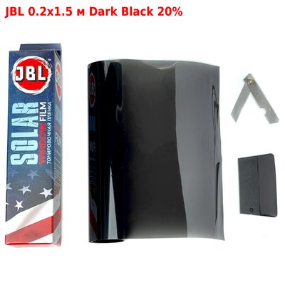 Тонувальна плівка для лобового скла JBL 20х150 см Dark black 20% (20D_20*150) 60451 фото