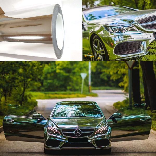 Автомобільна Вінілова Плівка Mirror Silver 1.52 Метра х 1 Метр 160 мікрон (CL-SCM-09P) 86508 фото