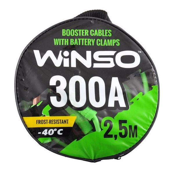 Пусковые провода прикуривания Winso 300А / -40 +80°C / 2,5 м / в сумке (138310) 59175 фото