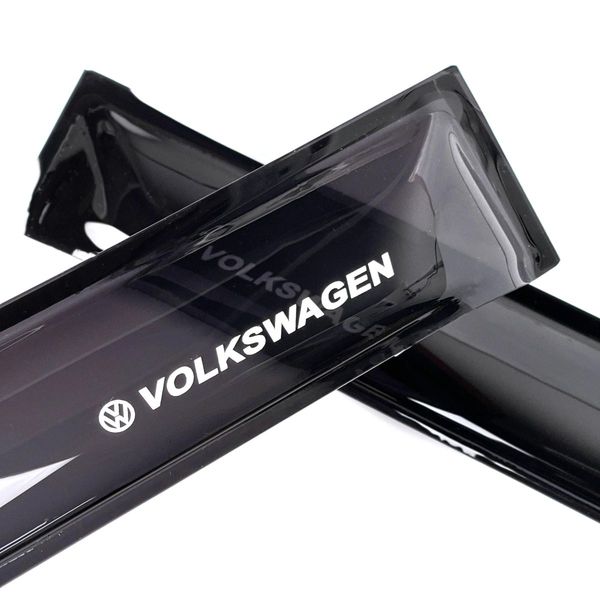 Дефлекторы окон ветровики Volkswagen Touran II 2010-2015 Универсал Скотч 3M Voron Glass VV12910 фото