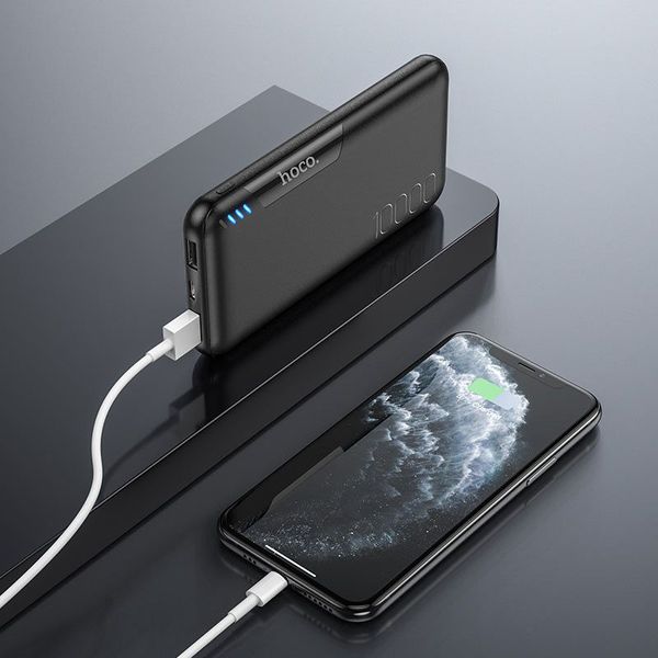 Портативний Акумулятор Power Bank Hoco J82 Easylink 10000 mAh Чорний 44609 фото