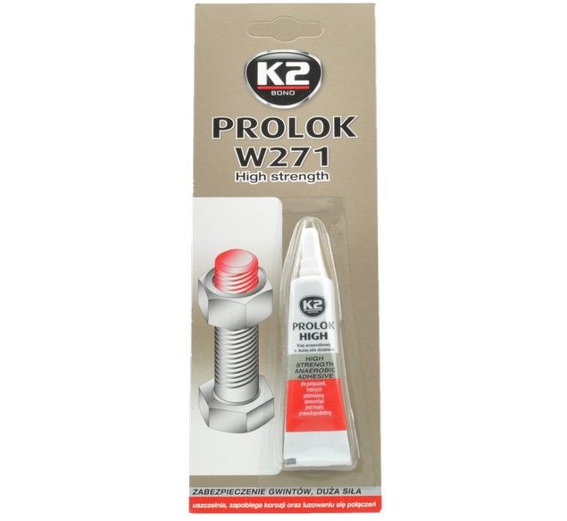 Фіксатор Різьби K2 PROLOK MEDIUM 6 мл Червоний 1 шт 67656 фото