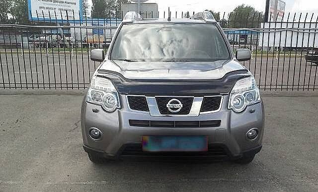 Дефлектор капоту мухобійка для Nissan X-Trail (T31) 2007-2014 14 фото