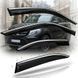 Дефлектори вікон вітровики Benke для Mercedes-Benz GLE 2012-2019 Молдинг Нержавіюча сталь 3D (BBZGE1223-W/S) 101286 фото 1