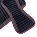 Накидки на передние сидения Алькантара Napoli Premium Черные Красный кант 2 шт 32545 фото 6