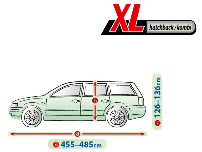 Тент автомобільний для Хечбека Універсала XL 480 х 148 x 136 см Membrane Garage (5-4729-248-3050) 75077 фото