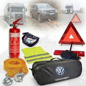 Набор автомобилиста техпомощи Volkswagen для Грузовика Джипа Внедорожника (Сумка на 2 отделения) 60325 фото