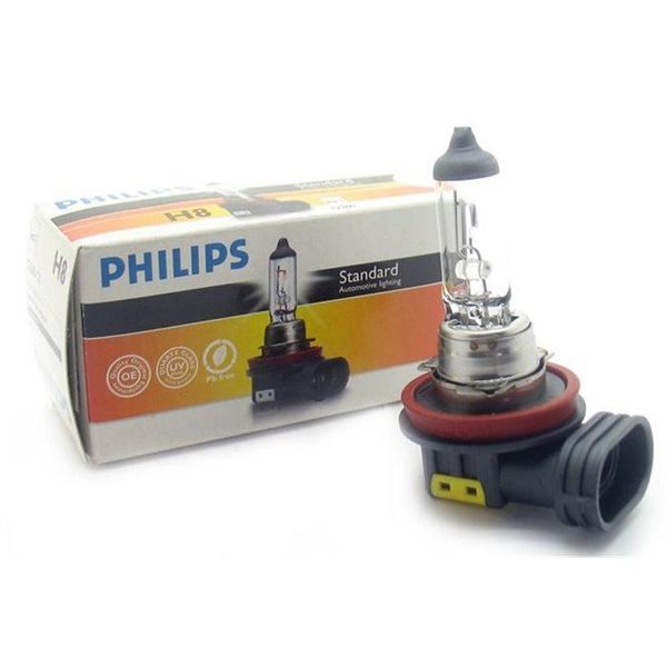 Автолампа галогенная Philips Standart H8 12V 35W 3200K 1 шт (12360C1) 00000023649 фото