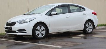 Дефлекторы окон ветровики Kia Cerato III седан 2012 EuroStandart KE13612 фото