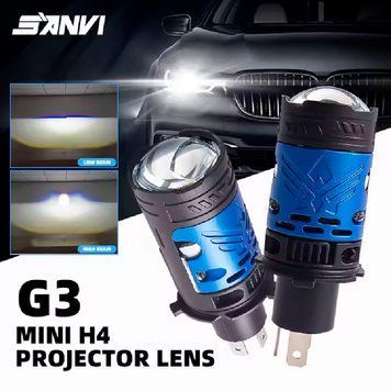 LED лампи автомобільні H4 Mini 120W 13000LM 6000K 4570+4570 Module 9-30V (Лінзовані D37 мм З Оманкою Canbus) F90-Small 100320 фото