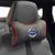 Подушка на підголівник з логотипом Volvo Екошкіра 3D Кольоровий лого Чорна-Червоний кант 1 шт 91609 фото