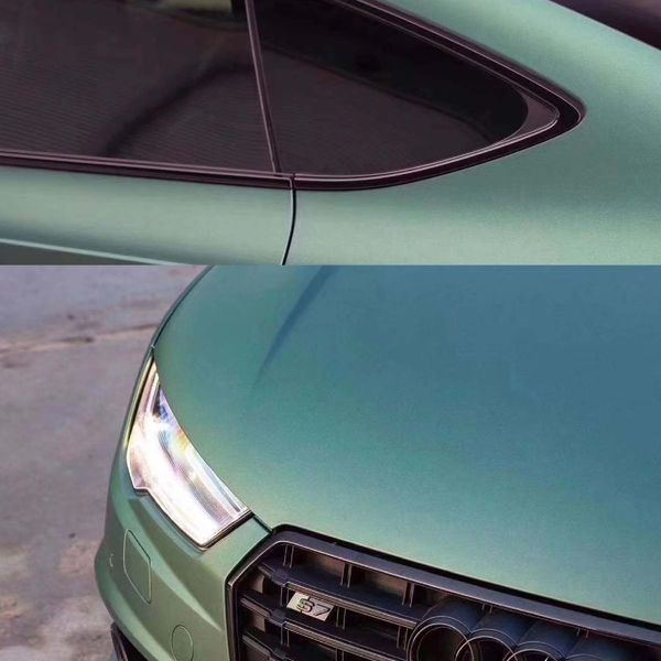 Автомобильная Виниловая Пленка ПВХ Super Matte Satin Army Green 1.52 Метра х 1 Метр 160 микрон (CL-MS-11) 86509 фото