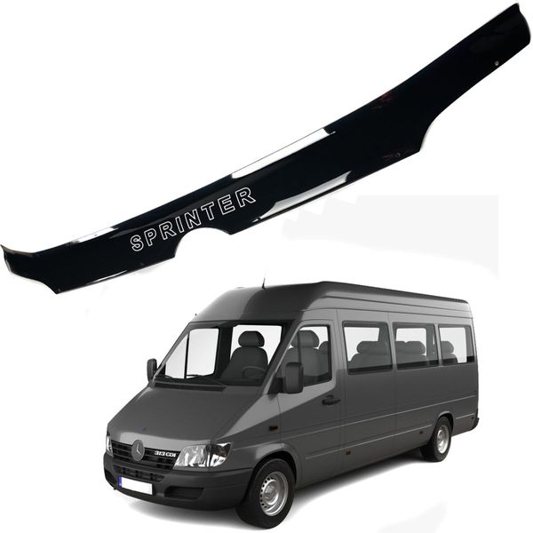 Дефлектор капота мухобойка Mercedes-Benz Sprinter 2002-2006 Voron Glass S4C_MM20200 фото