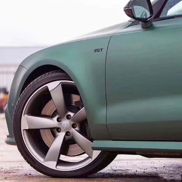 Автомобильная Виниловая Пленка ПВХ Super Matte Satin Army Green 1.52 Метра х 1 Метр 160 микрон (CL-MS-11) 86509 фото