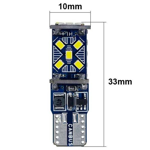 Автолампа світлодіодна LED 12V T15 W16W 3.5W Білий Світло 1 шт 63488 фото