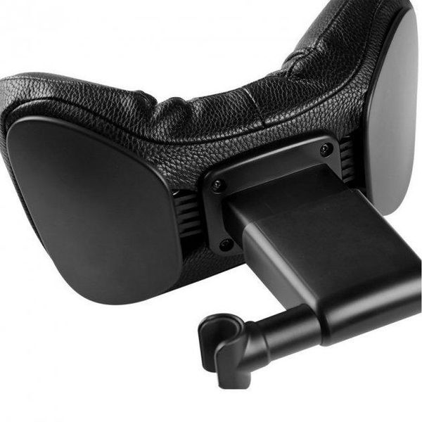 Подушка на підголовник Baseus First Class Car Headrest / Пінополіуретан екокожа / Чорна 1 шт (CRTZ01-01) 59166 фото
