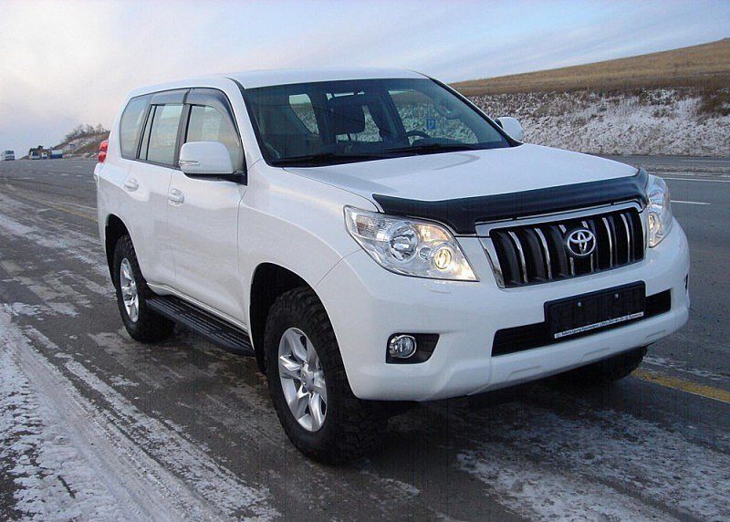 Дефлектор капота мухобойка для Toyota Land Cruiser Prado 150 2009-2013 (PZ451J0531ZA) 7502 фото
