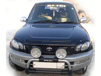 Дефлектор капота мухобойка для Toyota Rav 4 1996-2000 Темный (SXV10) 7503 фото